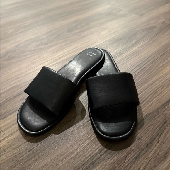 a new day Shoes - a new day Black Slide Sandals